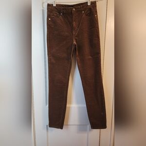 Well Worn Women's Slim Brown Corduroy Jeans